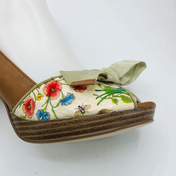 NEW MADDEN  GIRL GORGEOUS & UNIQUE PAINTED LEATHER HEELS NEVER WORN - Picture 6 of 16